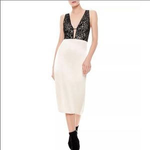 Alice and Olivia Vanita Lace Bodice Bodycon Dress